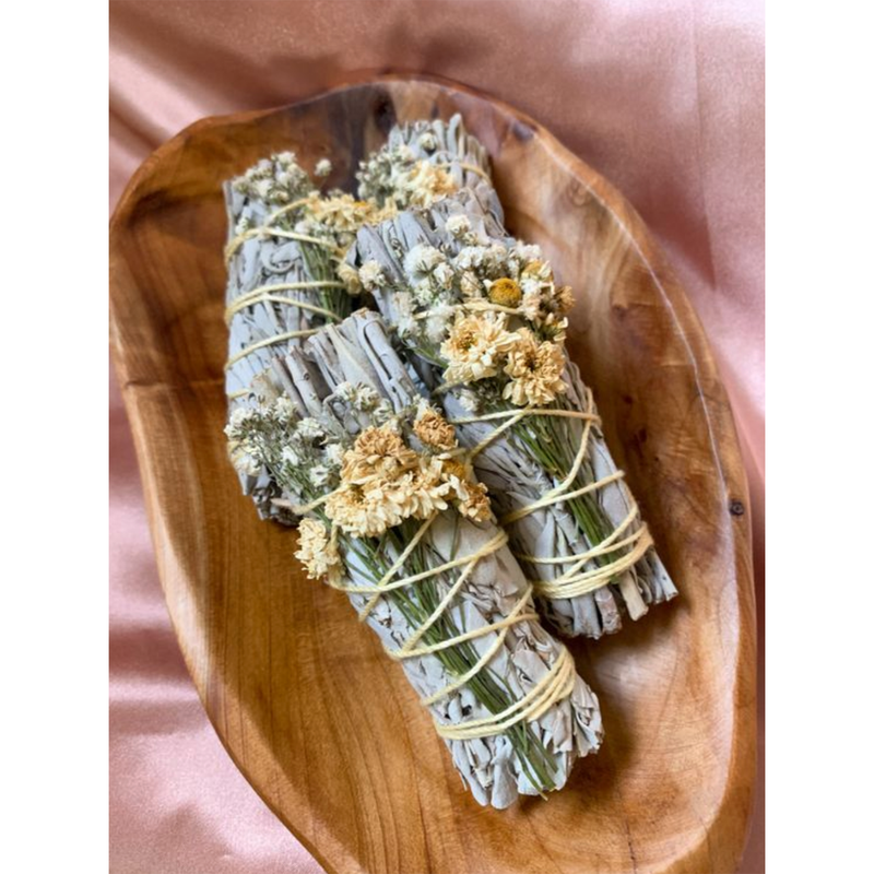 Clarity Wildflower & White Sage Smudge Stick