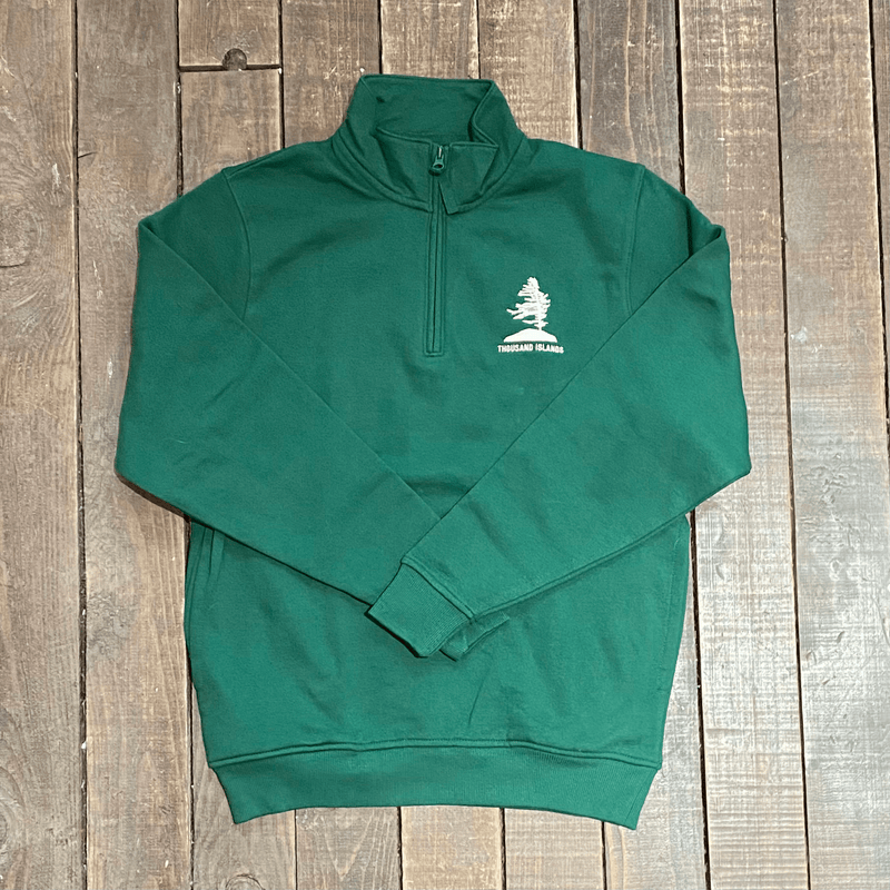 Windswept Pine Quarter Zip with Pockets
