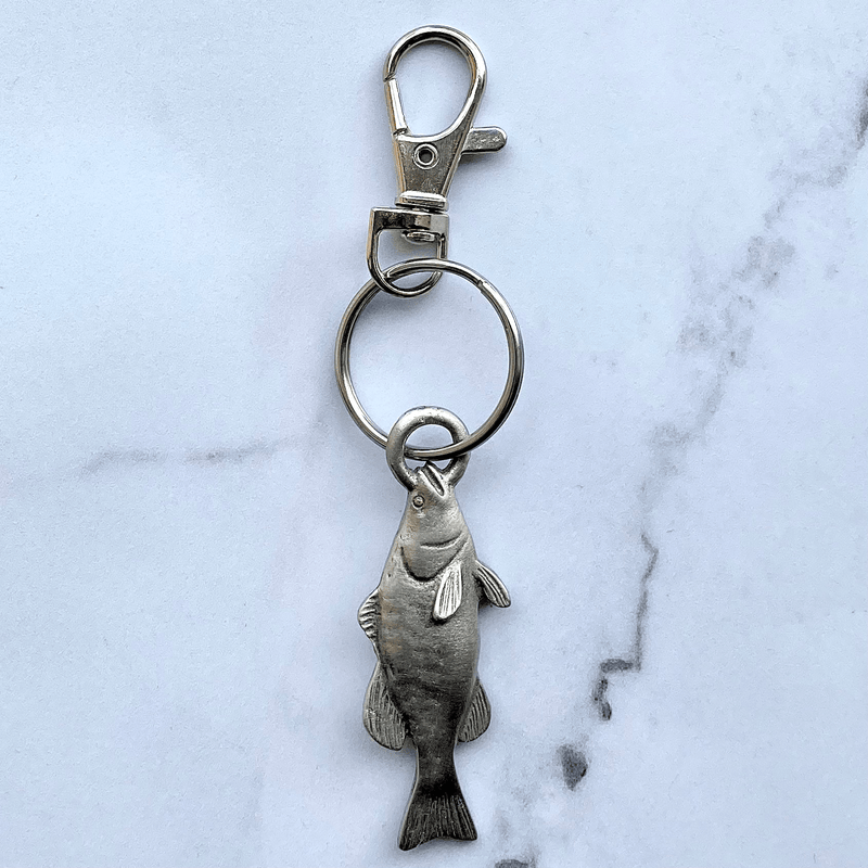 Bass Pewter Keychain
