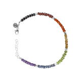 Chakra Gemstone Color Block Bracelet