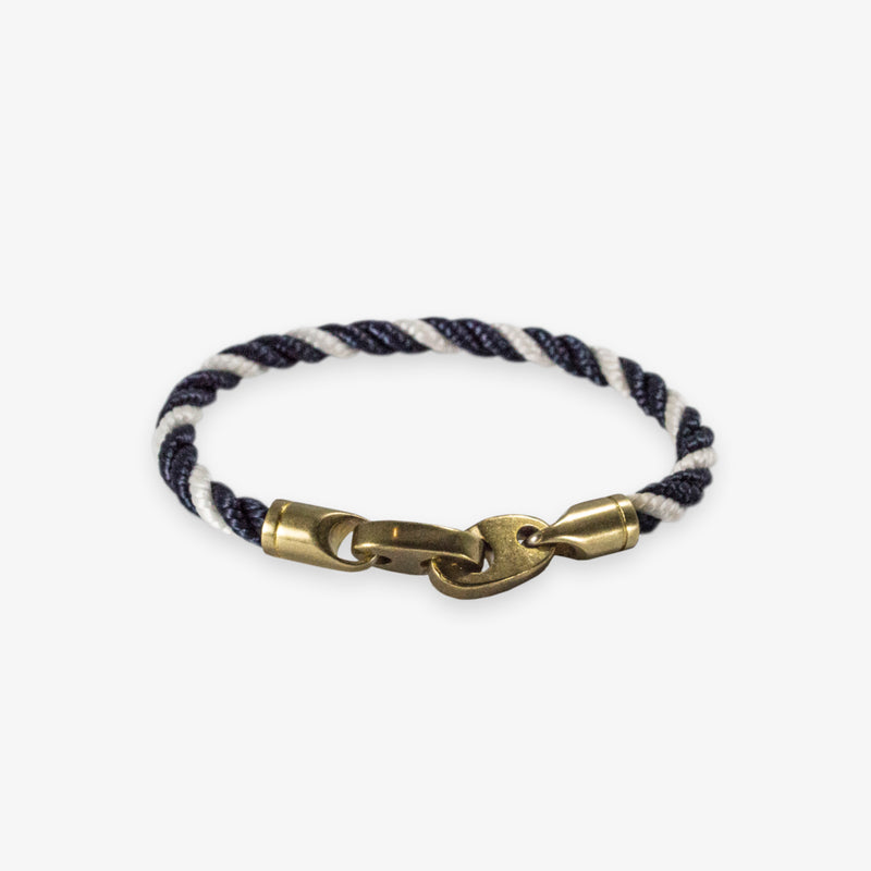 Journey Single Rope Bracelet (Navy/White)