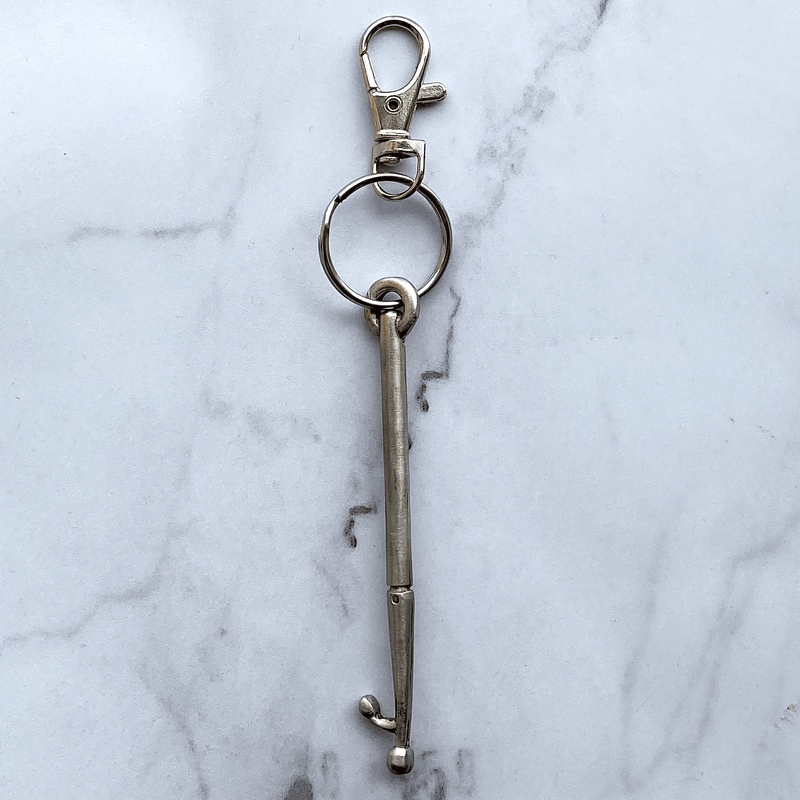 Boat Hook Pewter Keychain