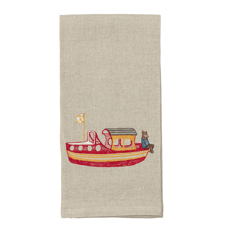 Tea Towel (Boating Bear)
