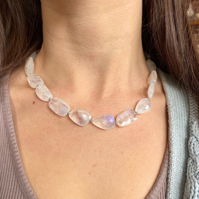 Chunky Moonstone Necklace