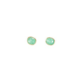 Organic Set Gemstone Stud Earrings