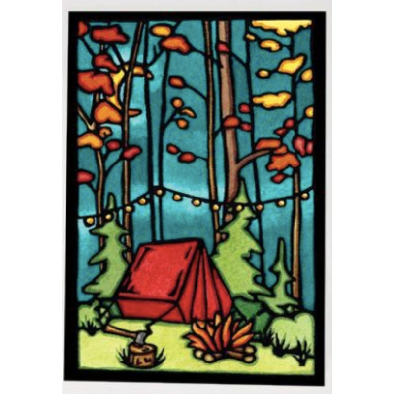 Greeting Card (Evening at Camp)