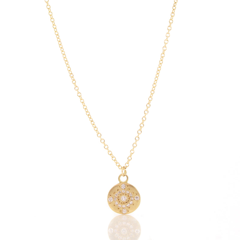 Shimmer Pendant Diamond Necklace