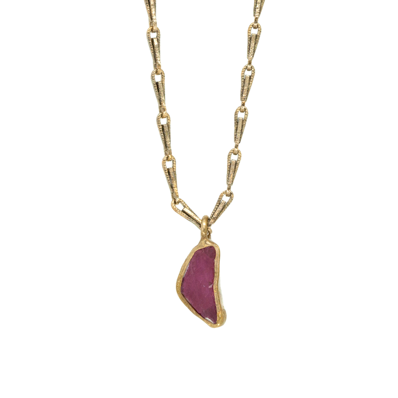 Guardian Pendant Necklace (Ruby)