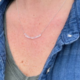 Herkimer Diamond Bar Necklace