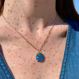 Large Oval Lightning Ridge Opal Pendant