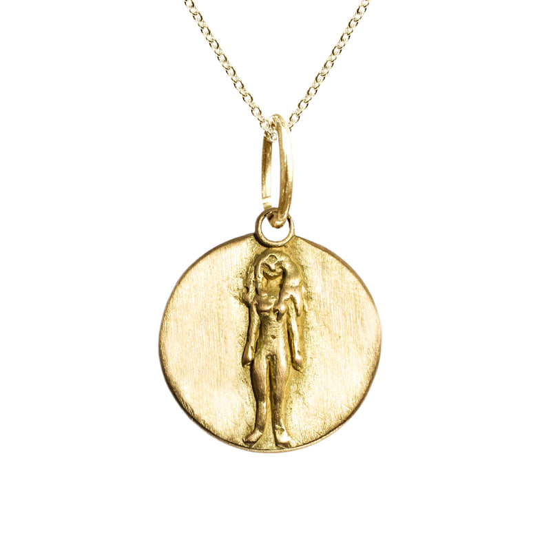 Virgo Zodiac Charm in 18K Gold