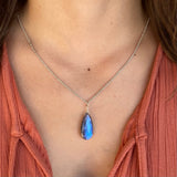 Large Pear Shaped Labradorite Pendant