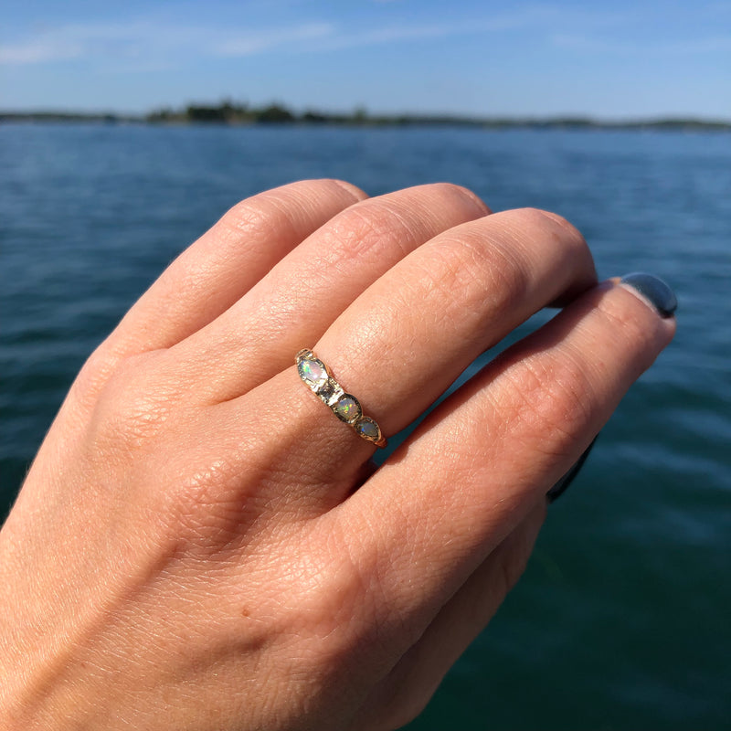 Journey Treasure Mermaid Ring in 14K Yellow Gold