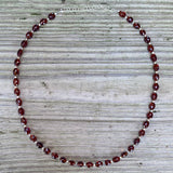 Oval Gemstone Necklace
