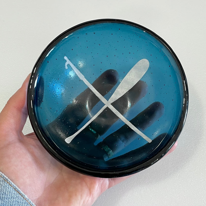 Small Glass Bowl (Boat Hook & Paddle)