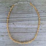 Oval Gemstone Necklace