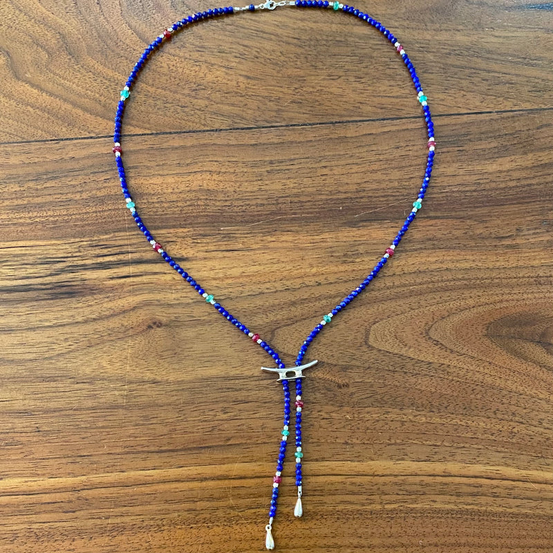 Red, Right, Return Cleat Bolo Necklace