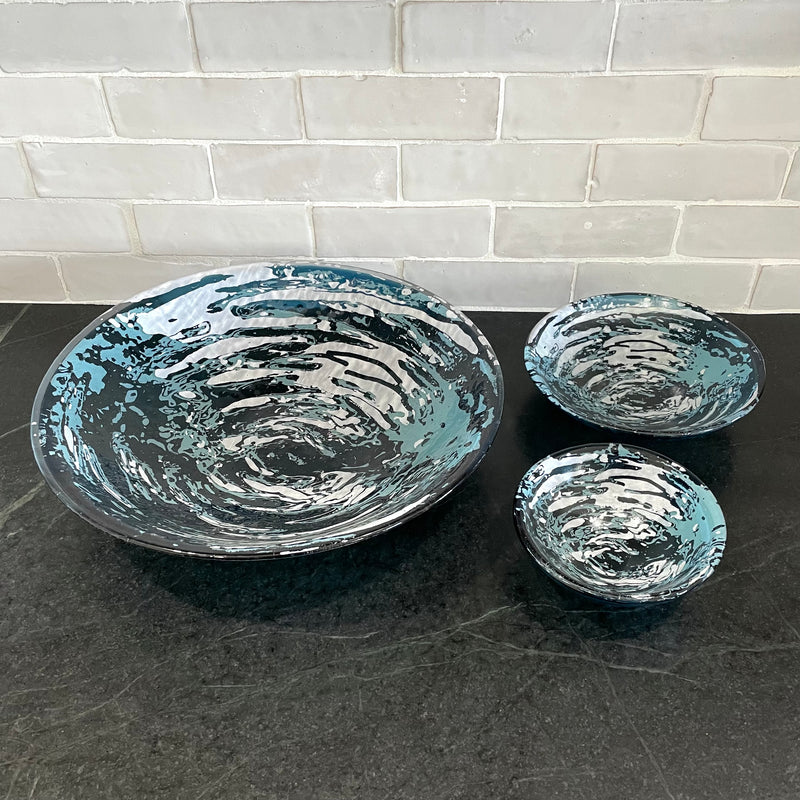 Medium Glass Bowl (Ripples)
