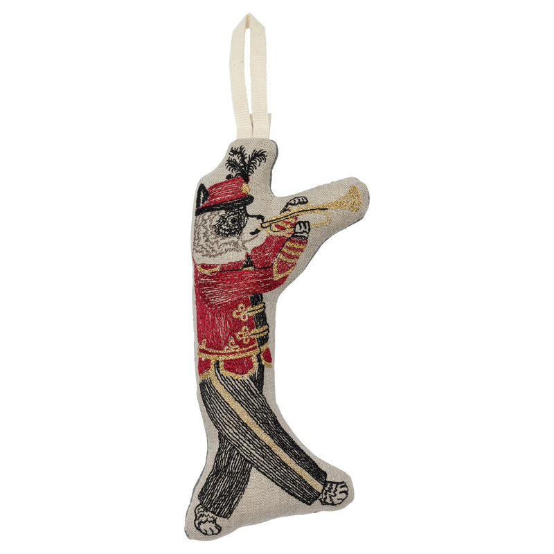 Marching Band Raccoon Ornament