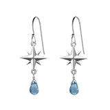 Medium Compass Rose Gemstone Earrings