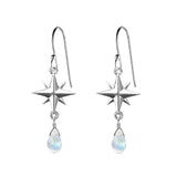 Medium Compass Rose Gemstone Earrings