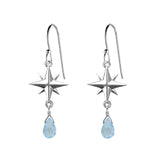 Medium Compass Rose Gemstone Earrings
