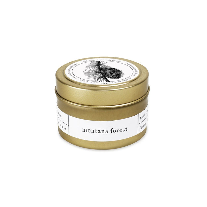 Montana Forest Gold Travel Candle