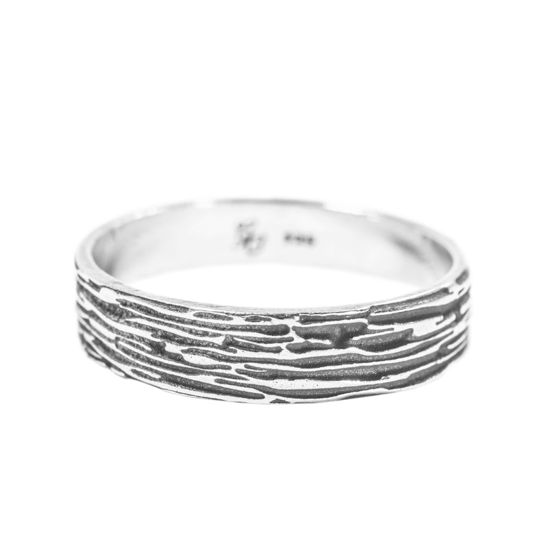 Men's Ripple Ring (Oxidized)
