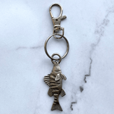 Perch Pewter Keychain
