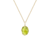 Organic Set Gemstone Charm Necklace
