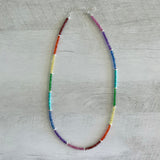 Rainbow Gemstone Beaded Necklace