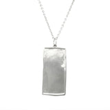 Rectangular Engravable Necklace