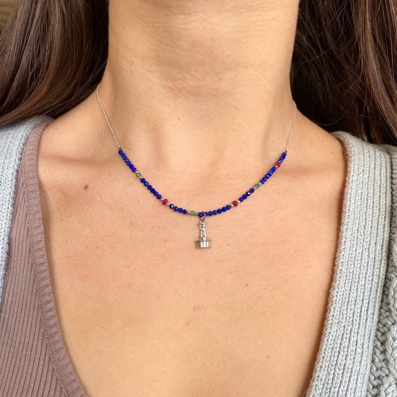 Red, Right, Return Channel Marker Gemstone Choker