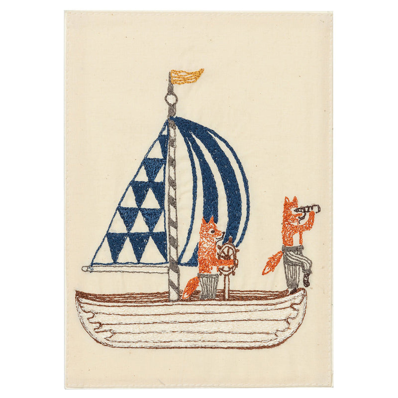 Embroidered Card (Sailboat)