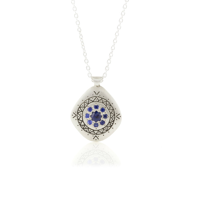 Memories Pendant with Sapphire Necklace