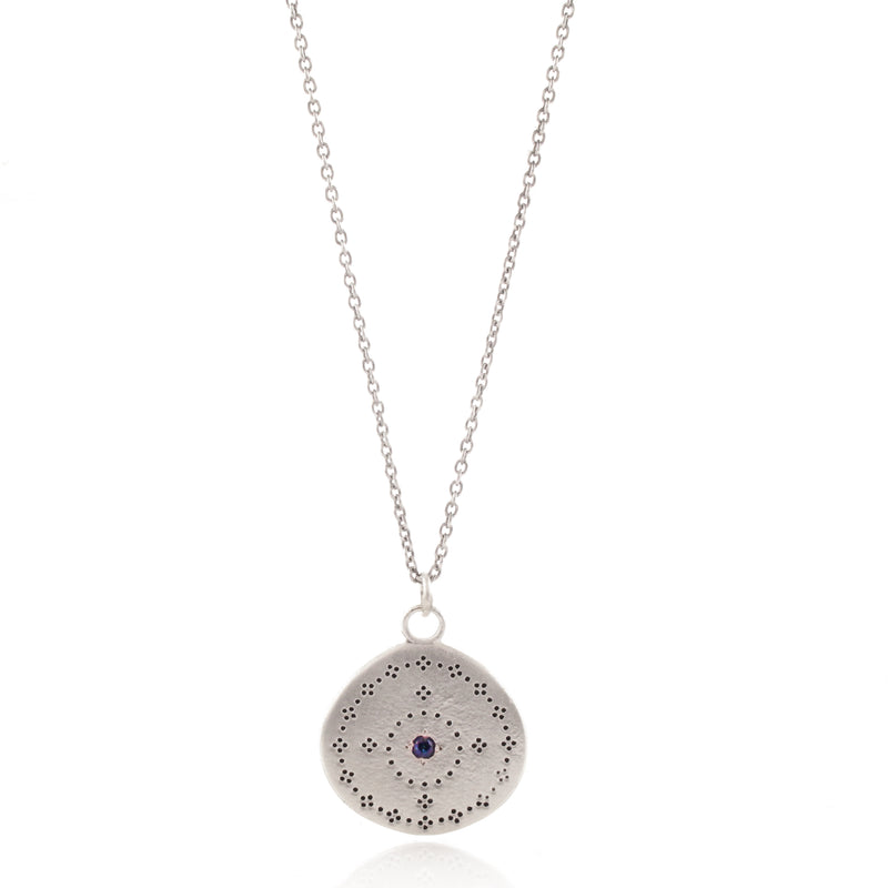 Nostalgia Pendant Necklace with Sapphire