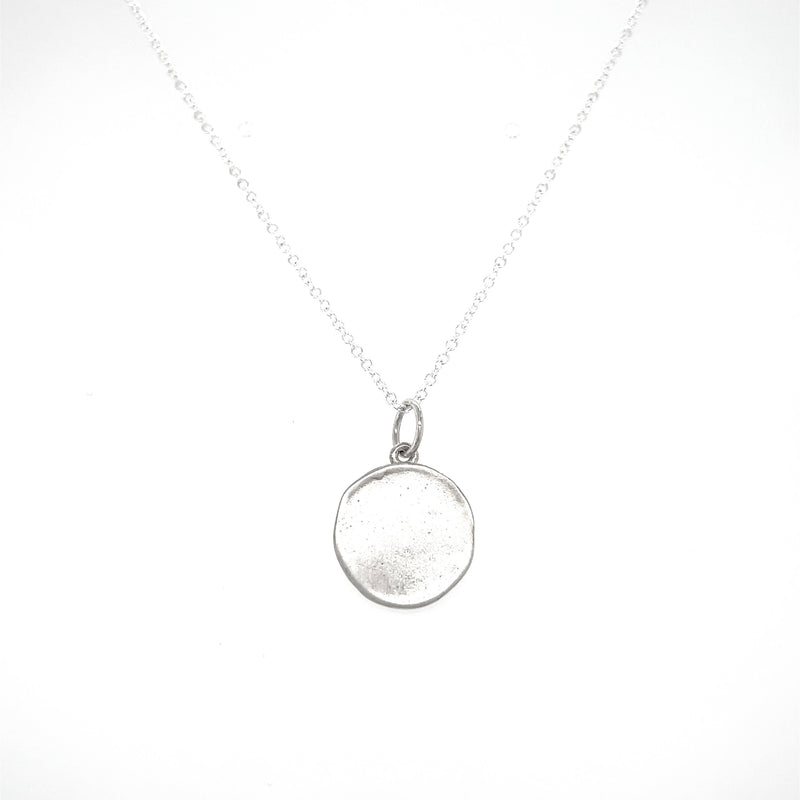 Small Round Engravable Necklace