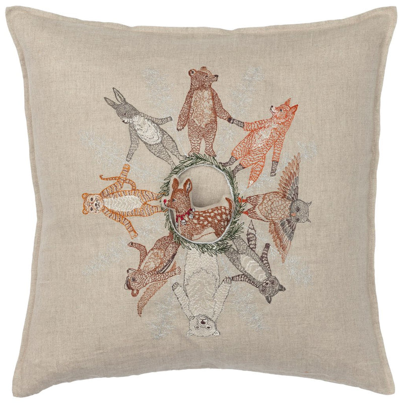 Throw Pillow (Animal Snowflake)