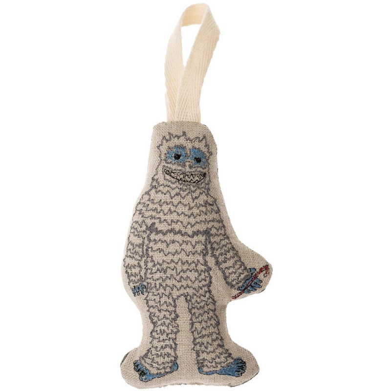 Yeti with Candy Cane Ornament